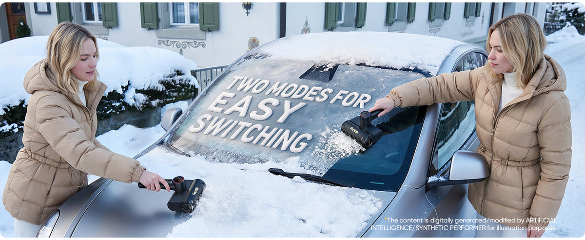 Two modes, two brushes — one tool for all winter conditions