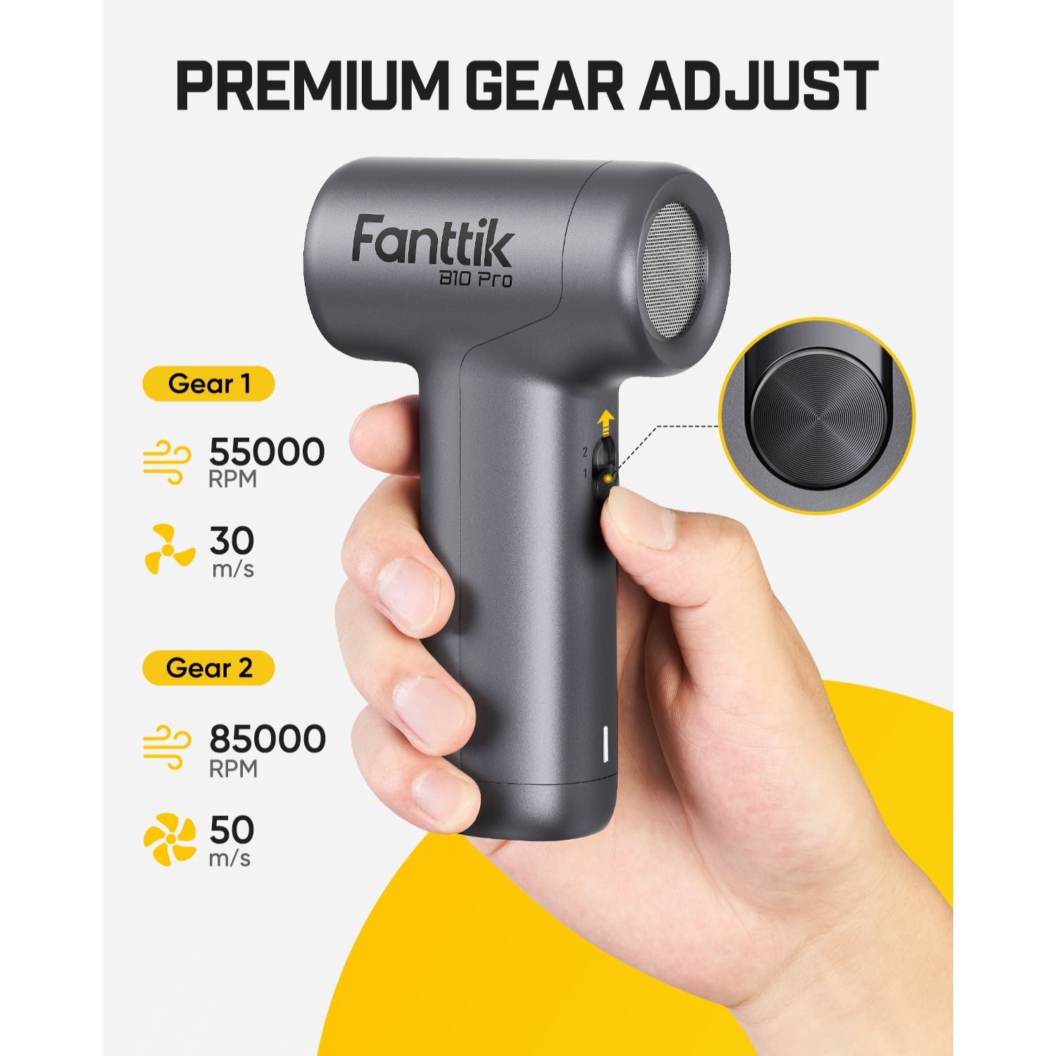 Fanttik B10 Pro Electric Air Duster-Silver