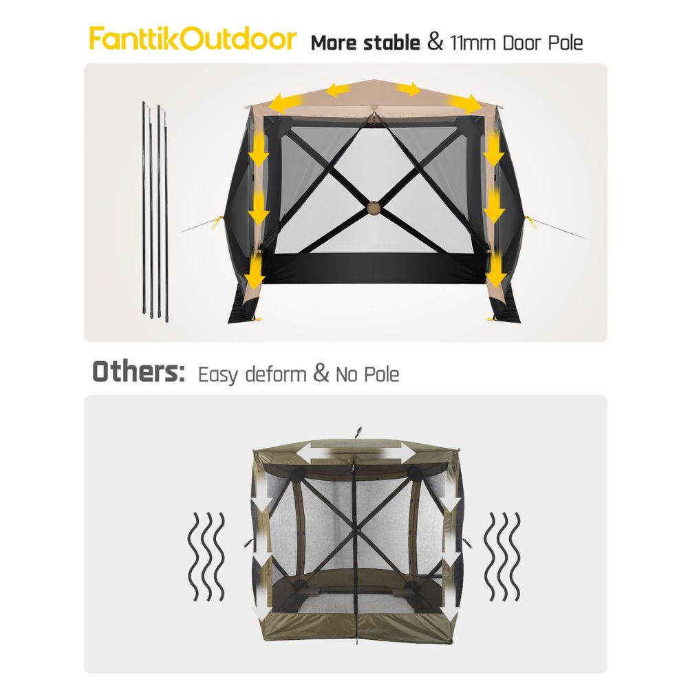 FanttikOutdoor Zeta D4 Pro Max Camping Canopy Tent