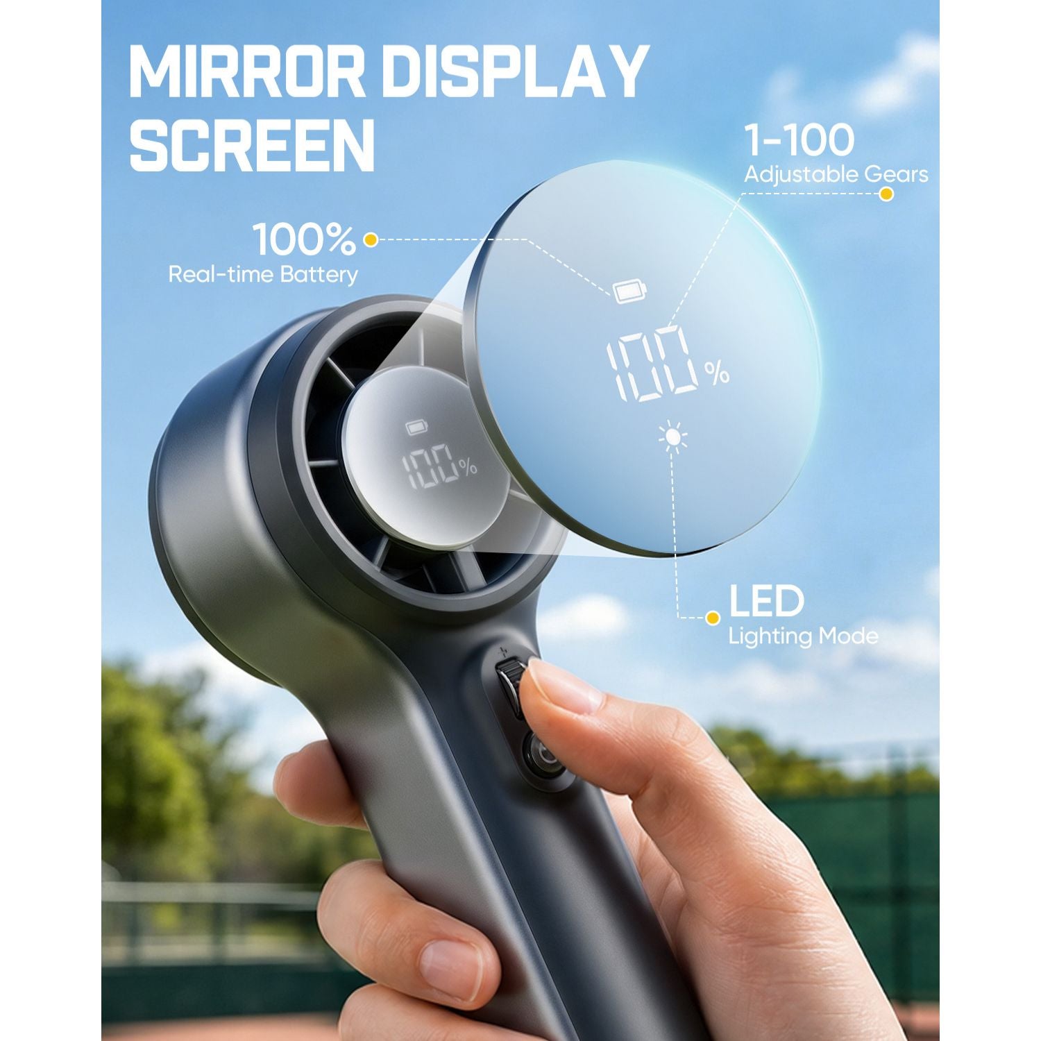 Fanttik GoFlow11 Apex Portable Handheld Fan - 30H Max Cooling