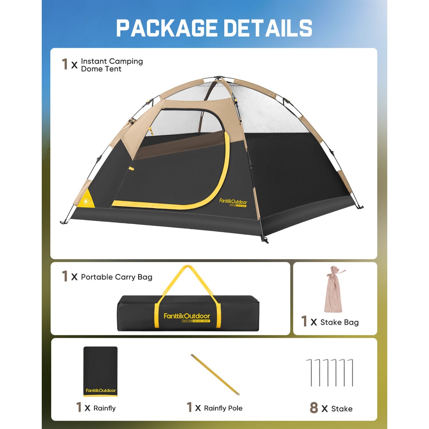 FanttikOutdoor Zeta C3 Camping Tent