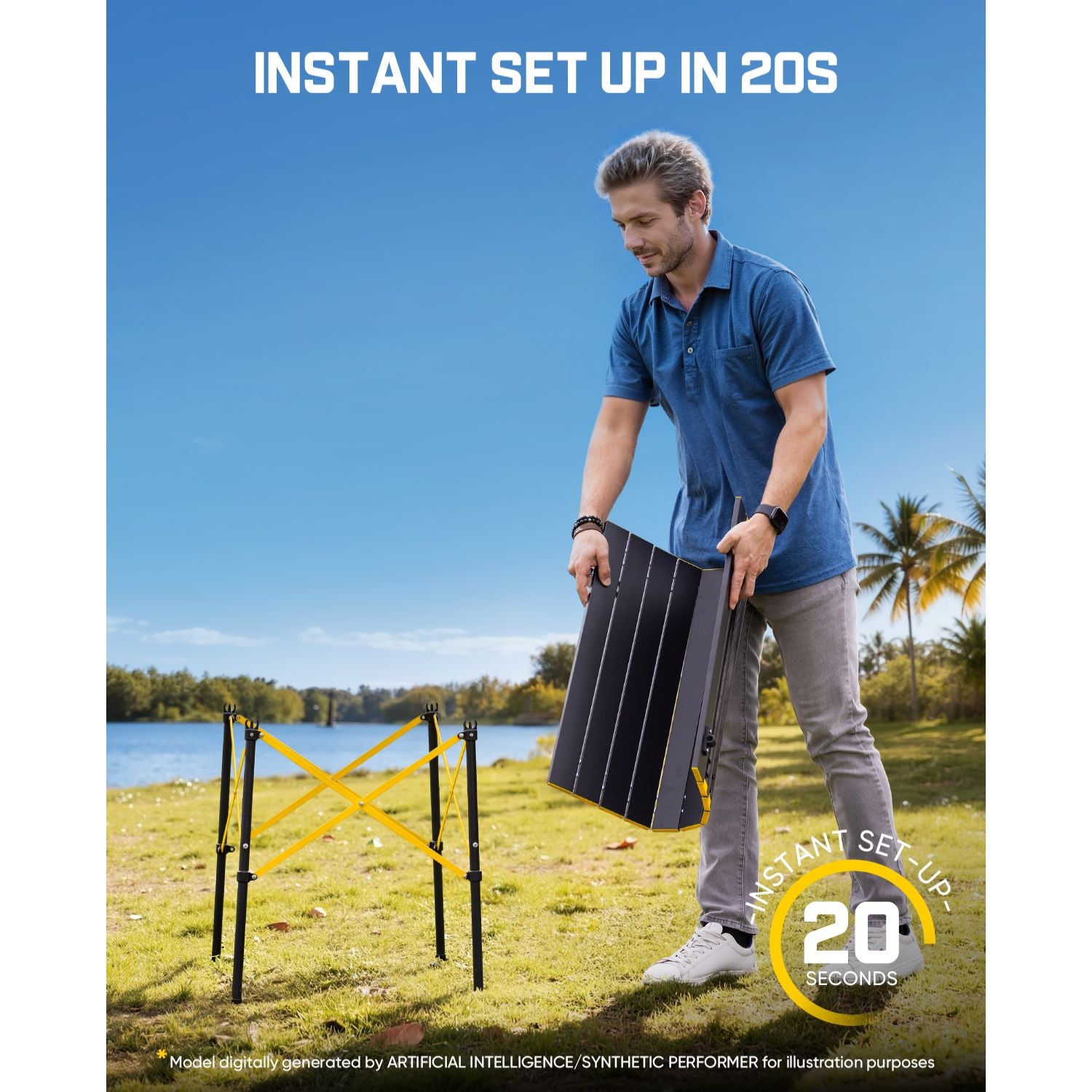 FanttikOutdoor Zeta V11 Pro Camping Table - Portable & Lightweight