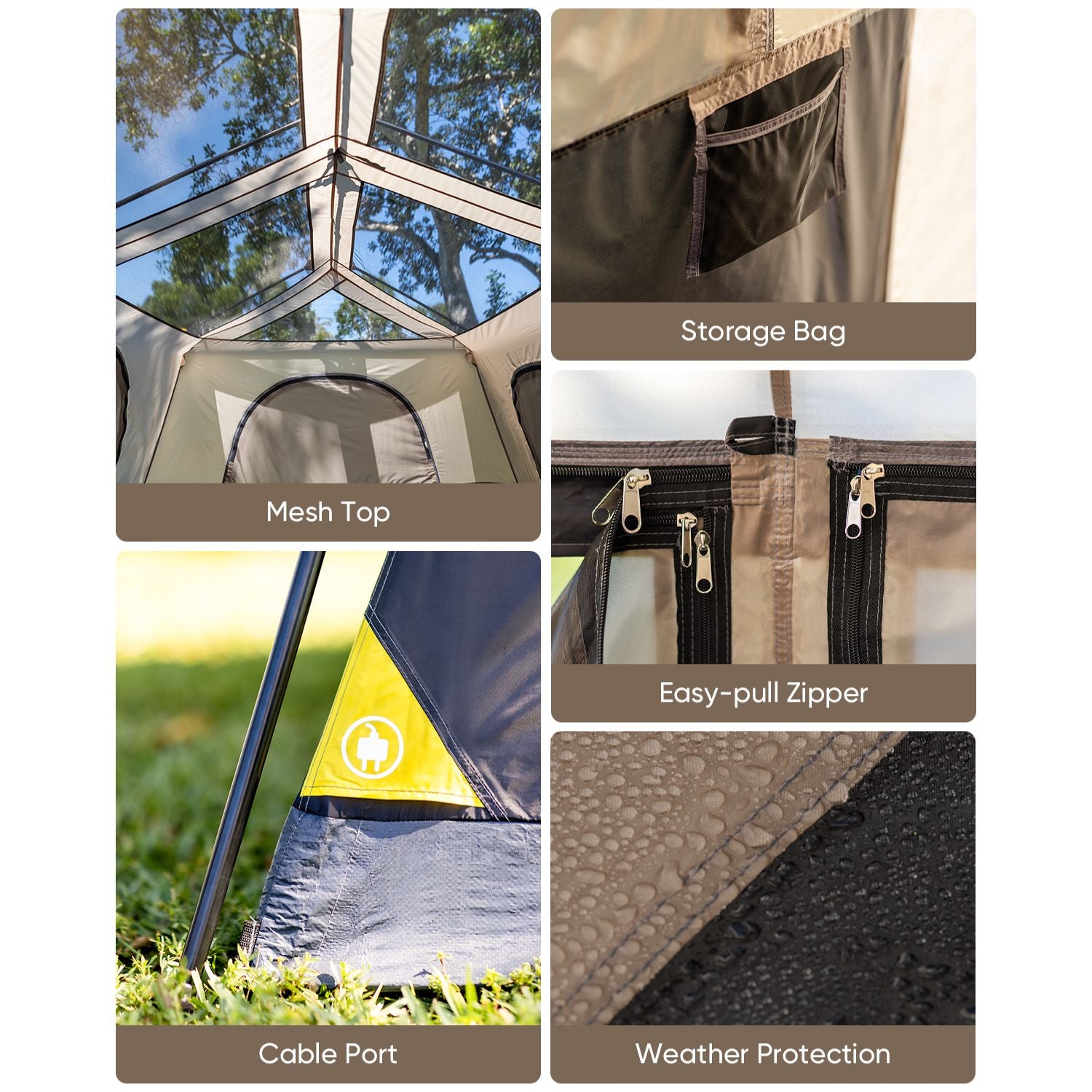 FanttikOutdoor Zeta C8/C10 Apex Camping Tent