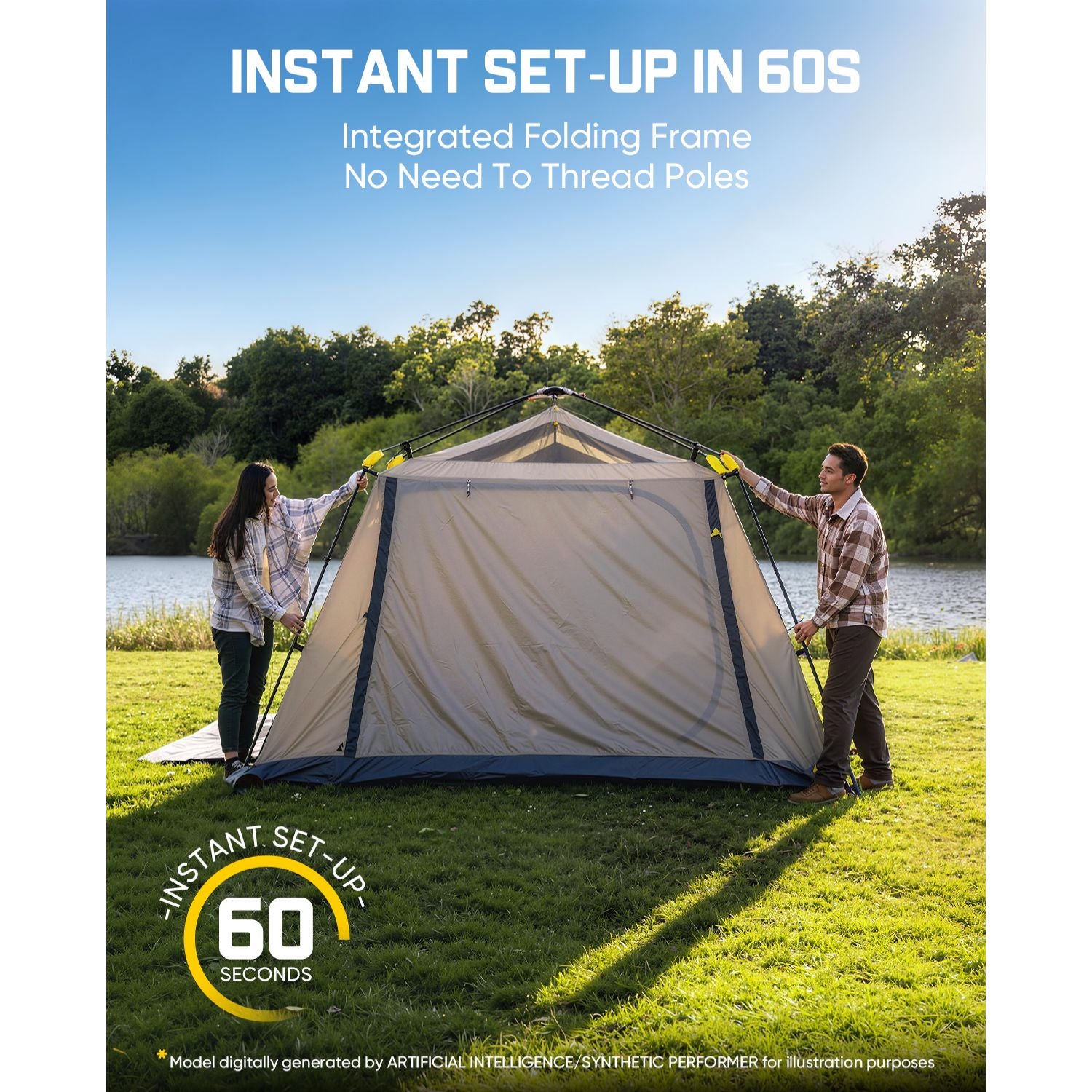 FanttikOutdoor Zeta C8/C10 Apex Camping Tent-Instant Tent