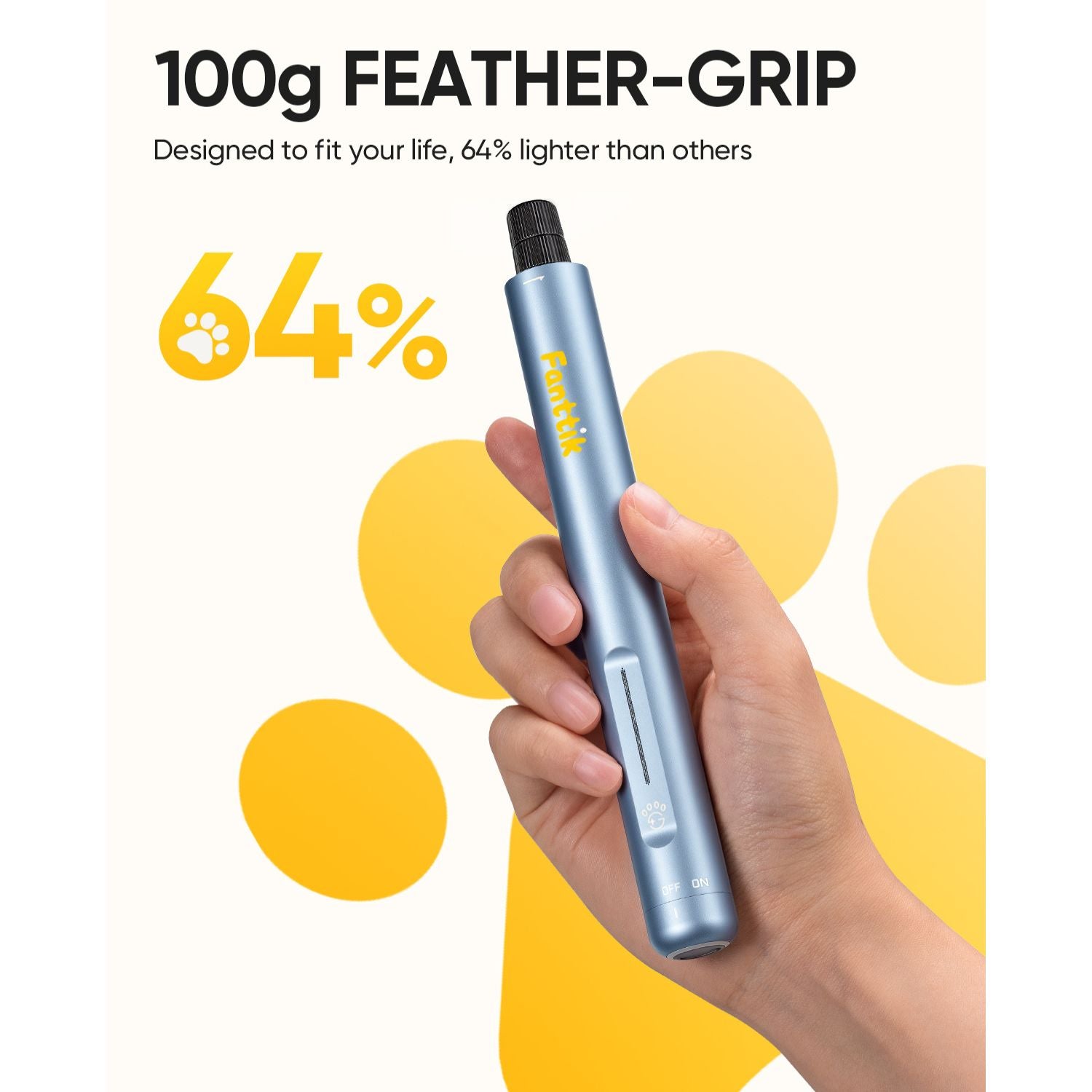 Fanttik F2 Master Pet Dog Nail Grinder - Cordless Rotary Tool