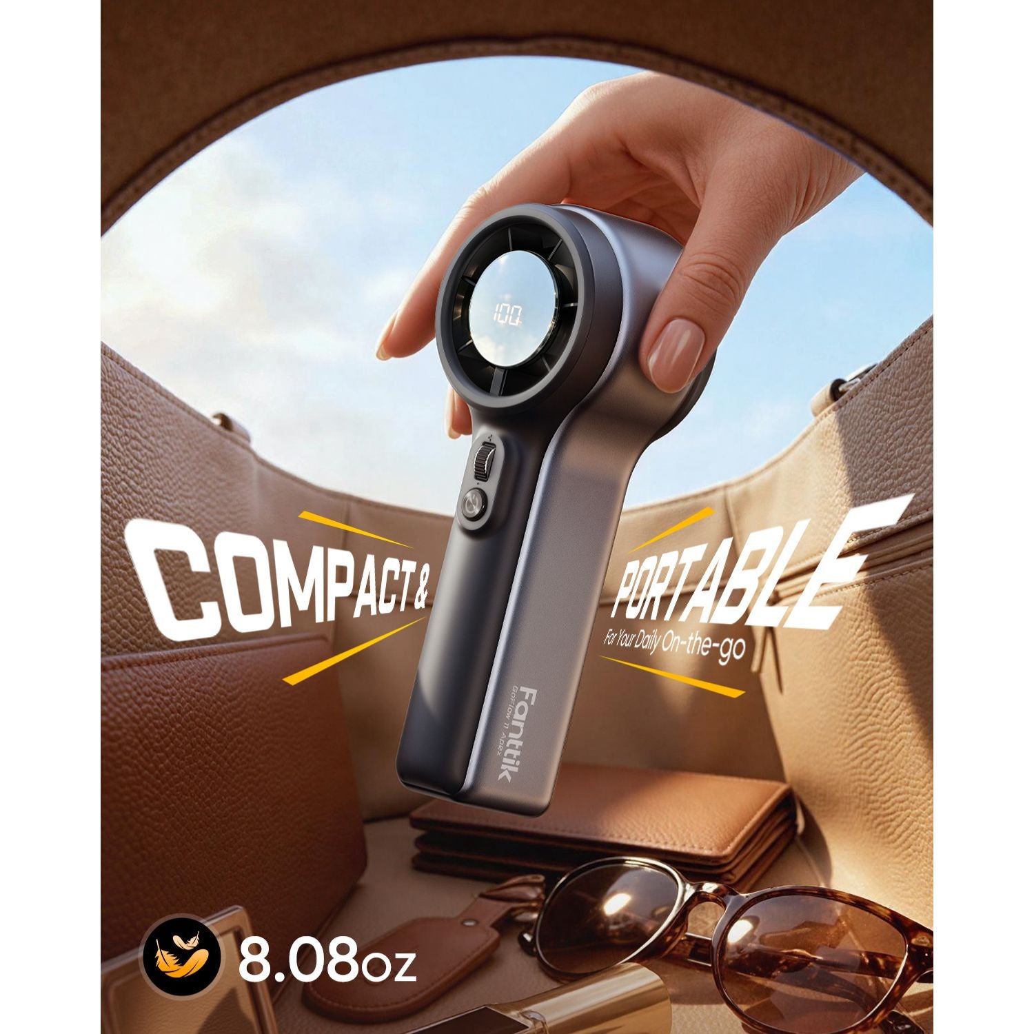 Fanttik GoFlow11 Apex Portable Handheld Fan - 30H Max Cooling