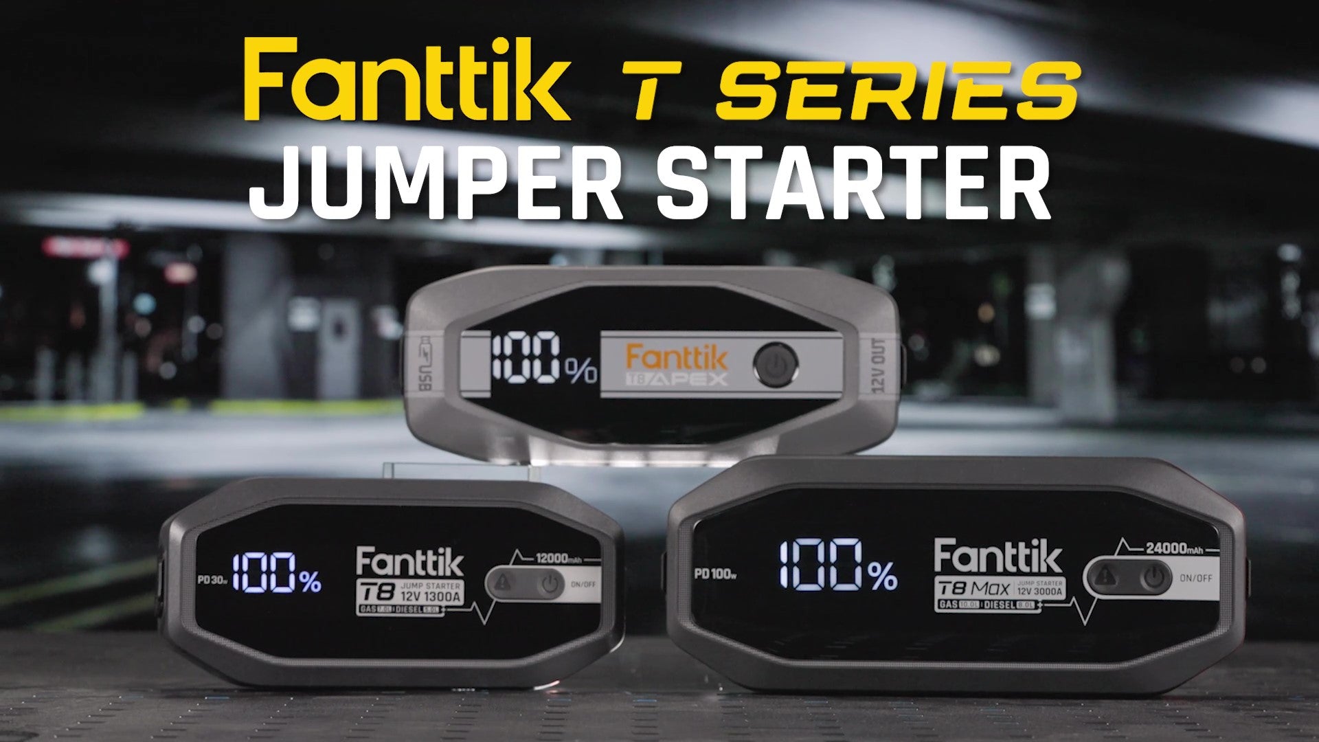 Fanttik Portable Jump Starters - Emergency Battery Boosters