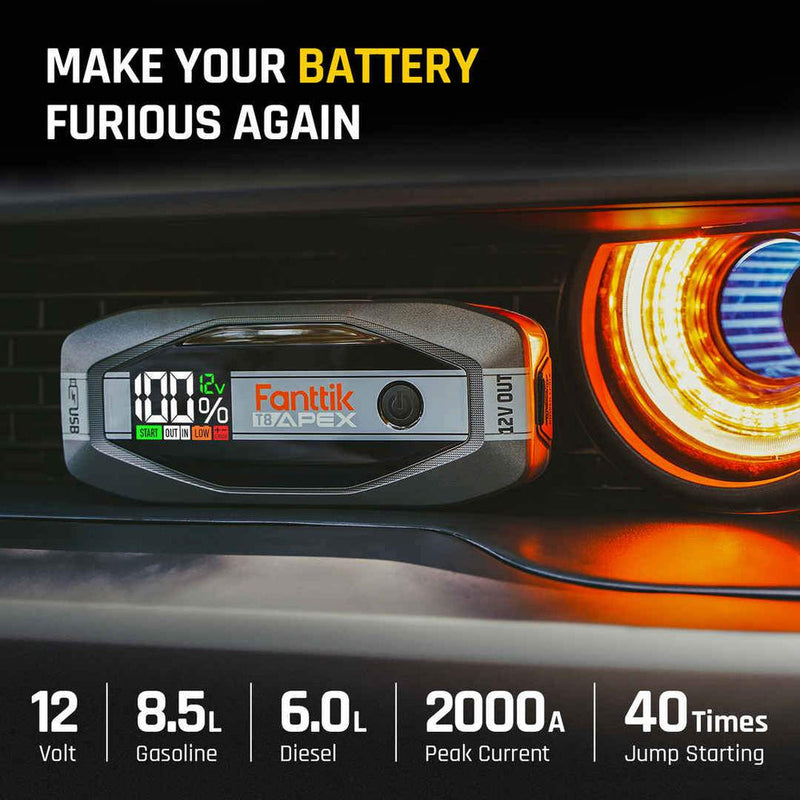 Fanttik T8 APEX Jump Starter & E1 MAX Electric Screwdriver