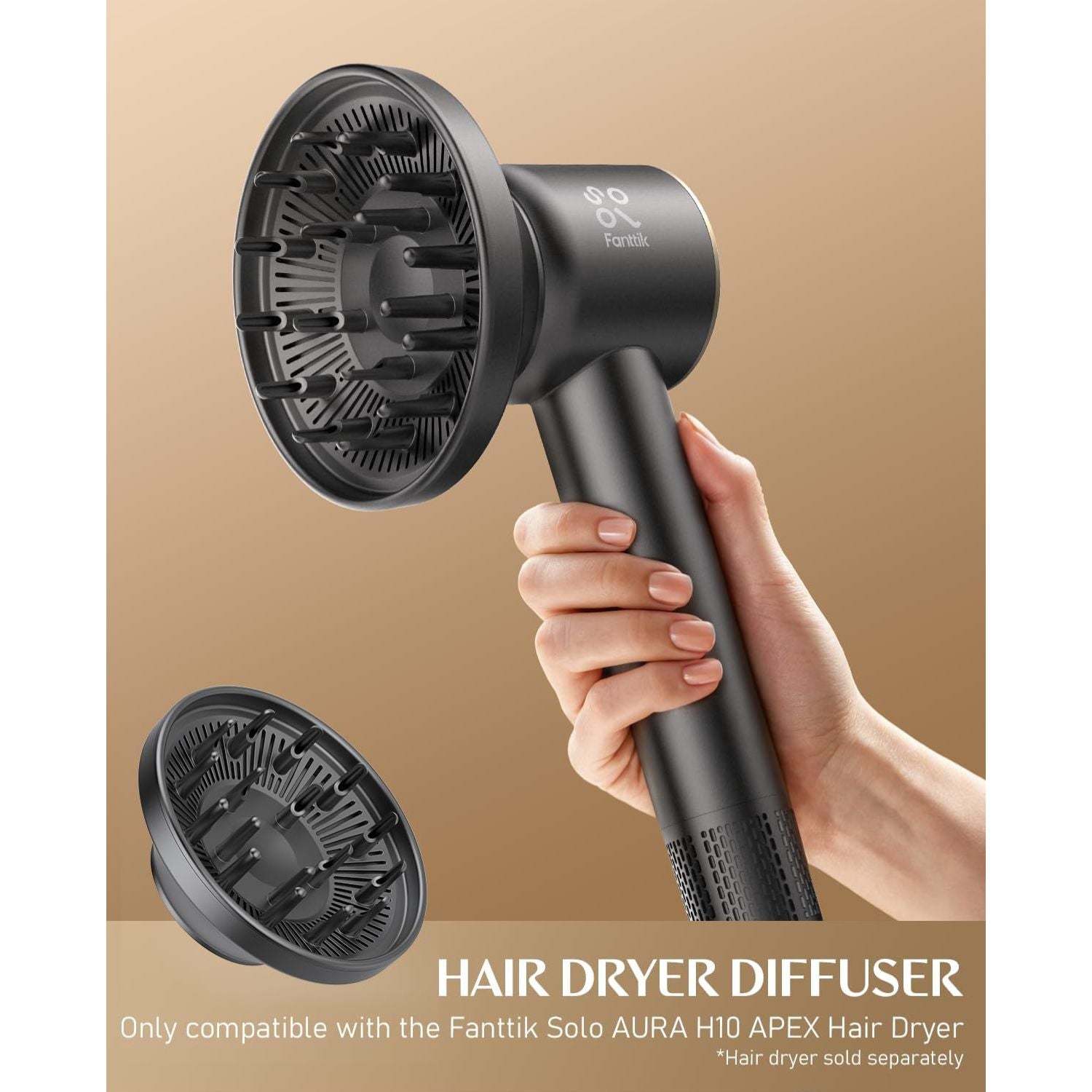 Fanttik Solo Aura H10 APEX Hair Dryer and Hair Dryer Diffuser