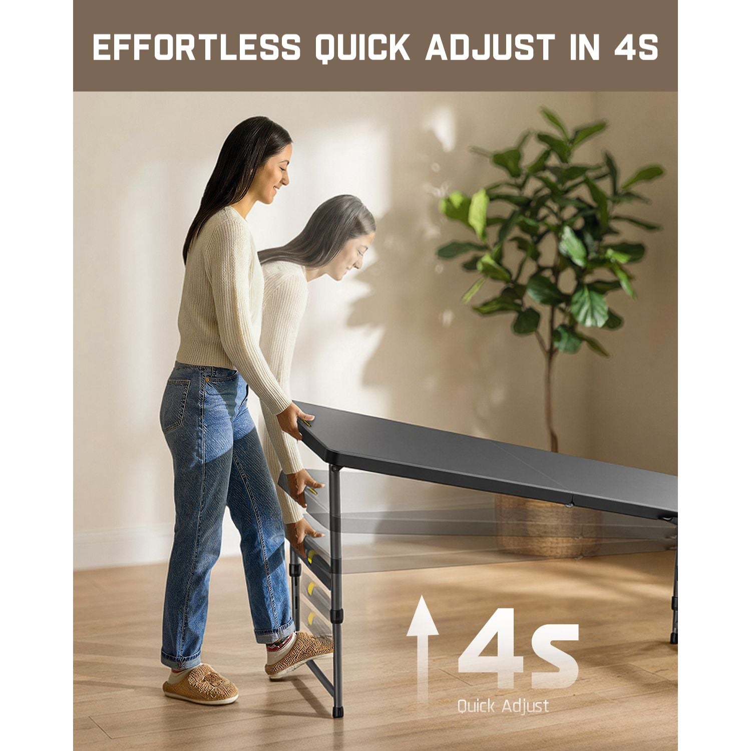 FanttikOutdoor Zeta X6 Pro 6ft Folding Table