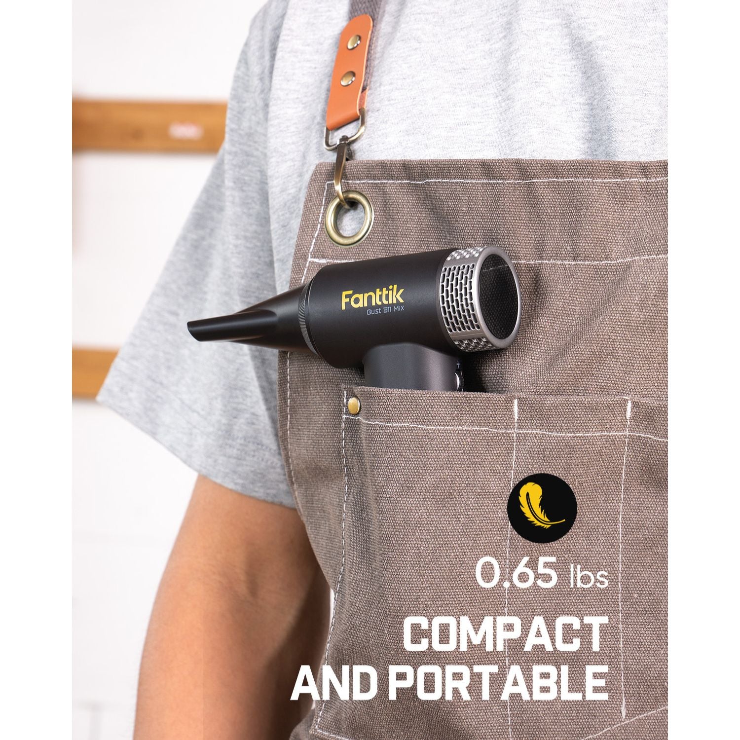 Fanttik Gust B11 Mix 2-in-1 Electric Air Duster & Fan, Dust Blower, 110000RPM Brushless Motor, Compressed Air Duster, 100 Stepless Gears, One-tap Booster, Electric Duster for PC, Electronics, Outdoor