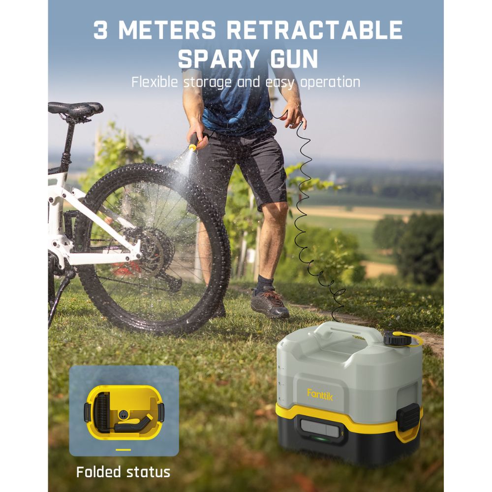 Fanttik NB8 Nano Portable Spray Washer - Portable Camping Shower Pump
