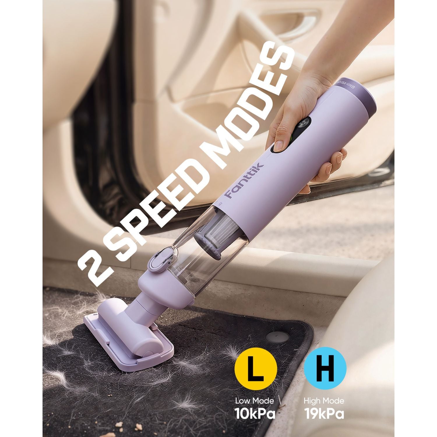 Fanttik Slim V10 Ultra Cordless Car Vacuum - 4-in-1 Versatility