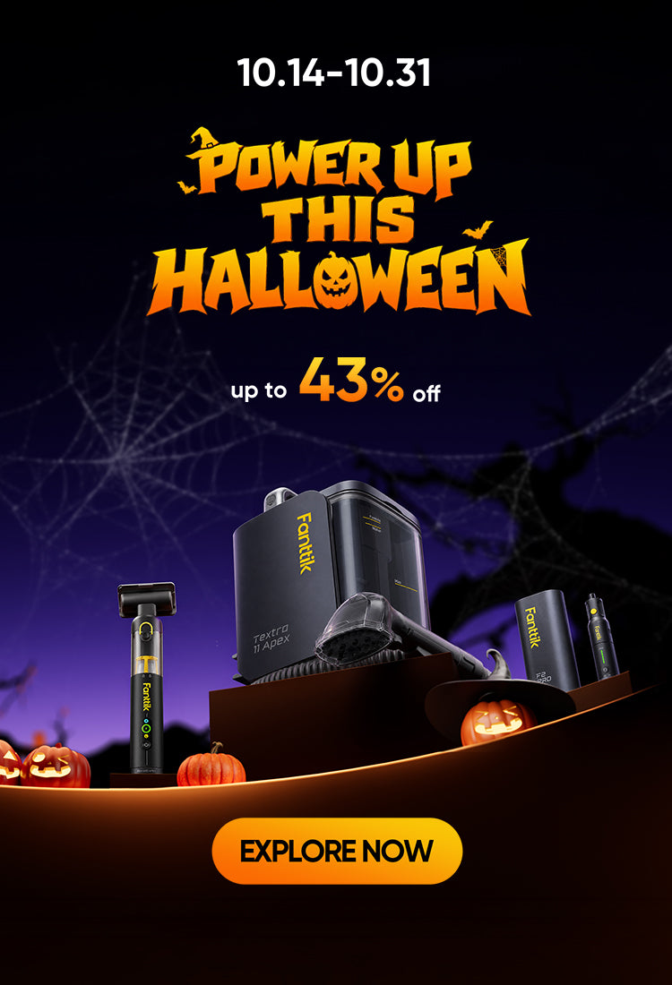 Fanttik is having a Halloween promotion banner from October 14th to 31st, offering discounts of up to 43%.