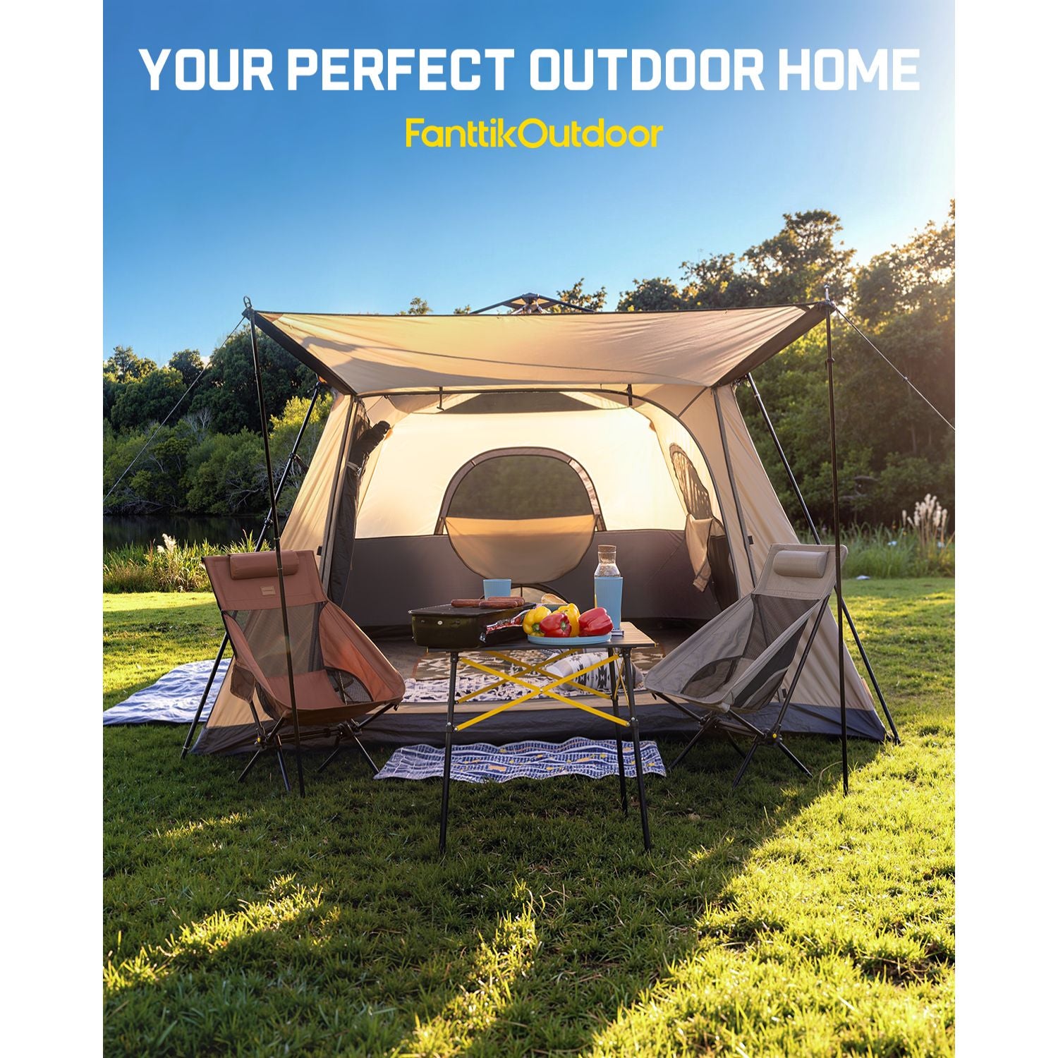FanttikOutdoor Zeta C8/C10 Apex Camping Tent-Instant Tent