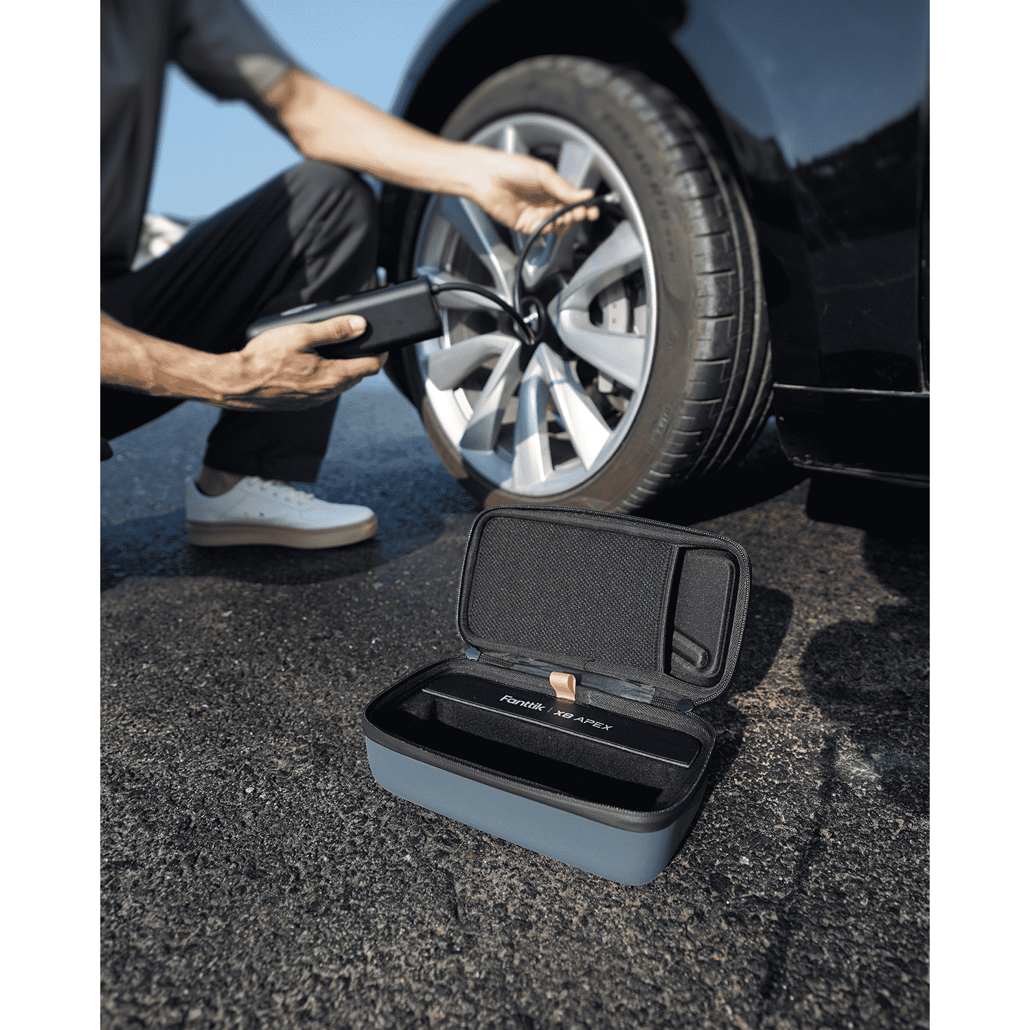 Portable EVA Protection Case for Fanttik X8 APEX Tire Inflator