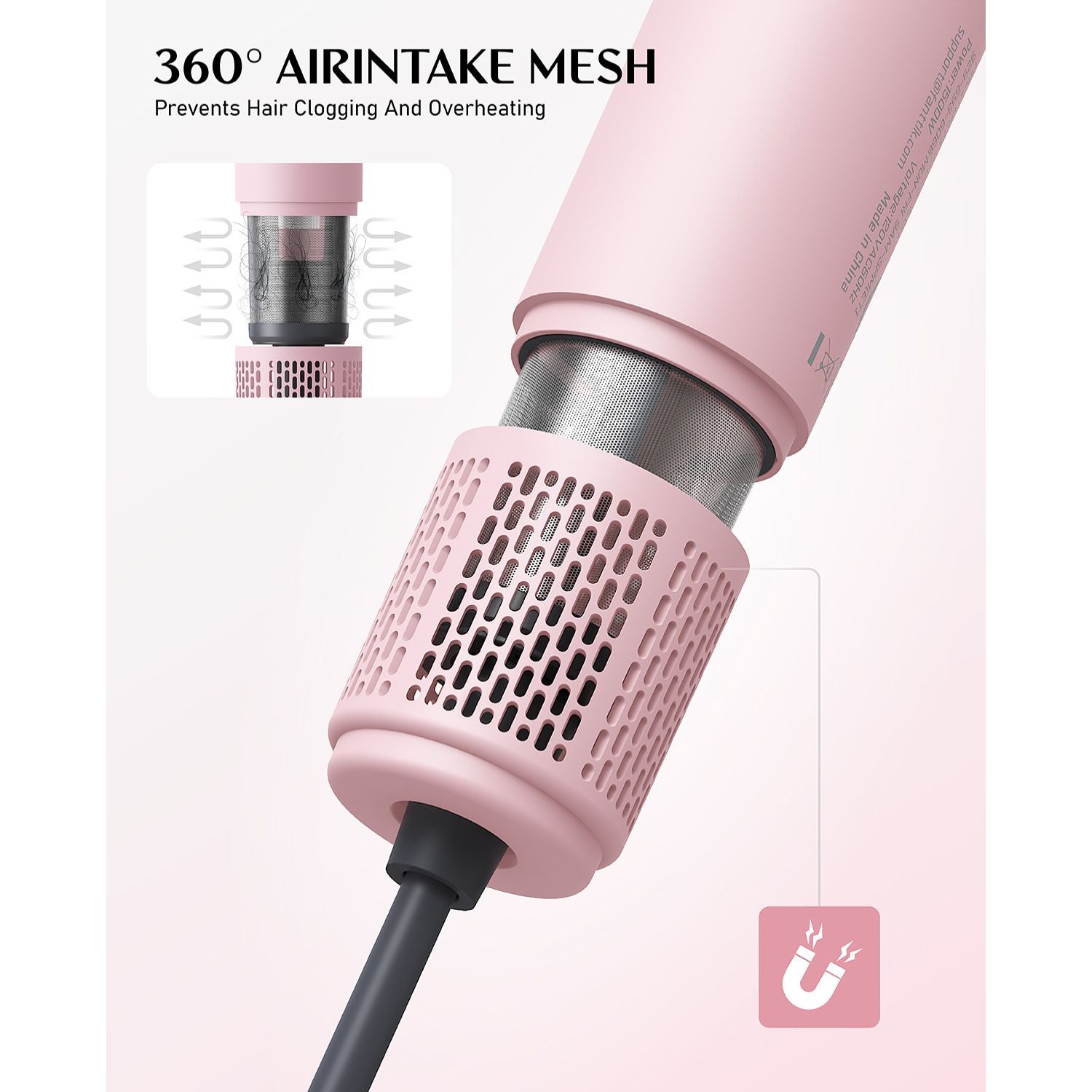 Fanttik Solo SonicDry H10 PRO 5X Faster Drying with 110,000 RPM Brushless Motor Hair Dryer, 56dB Low-Noise, 0.72lb Ultra-Light Blow Dryer, Ionic Tech for Travel, Home, Salon