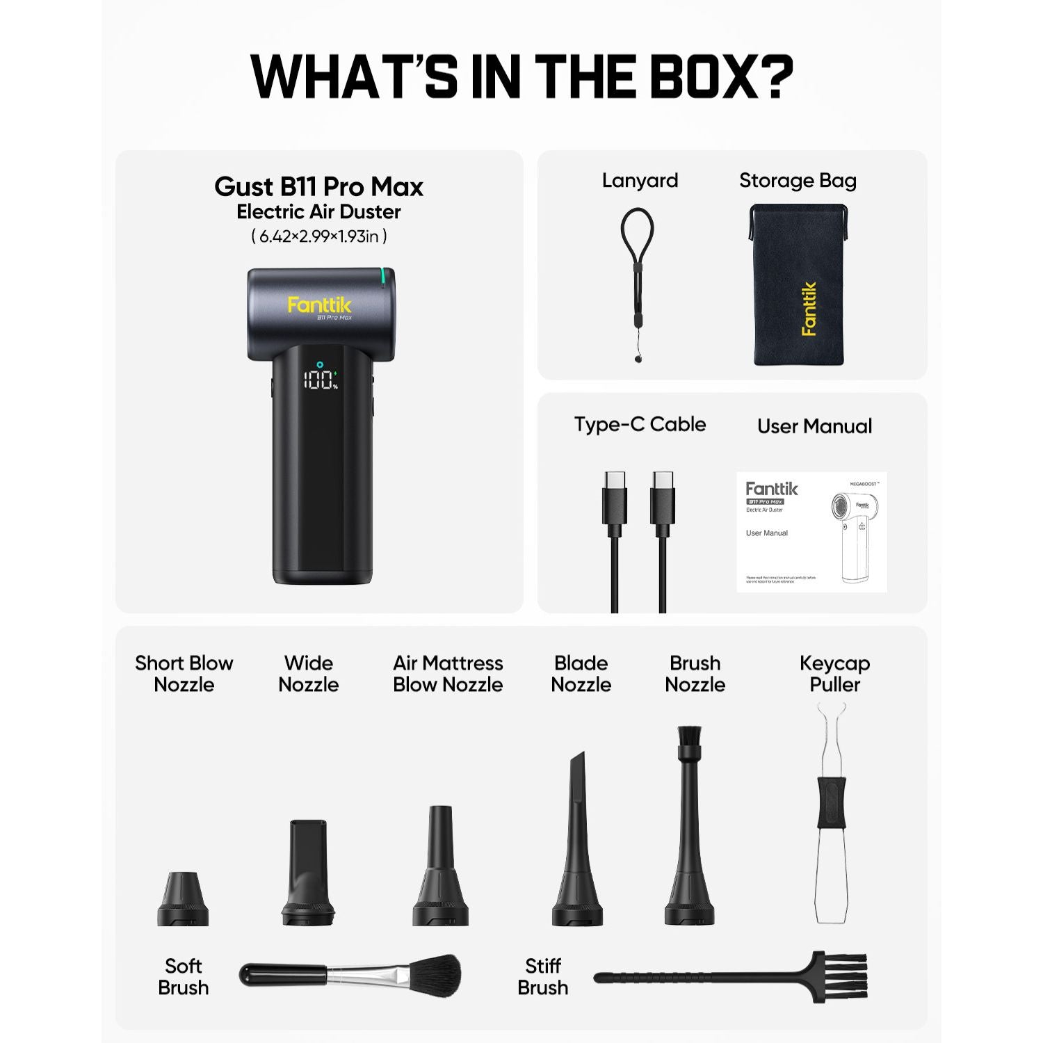 Fanttik Gust B11 Pro Max Electric Air Duster