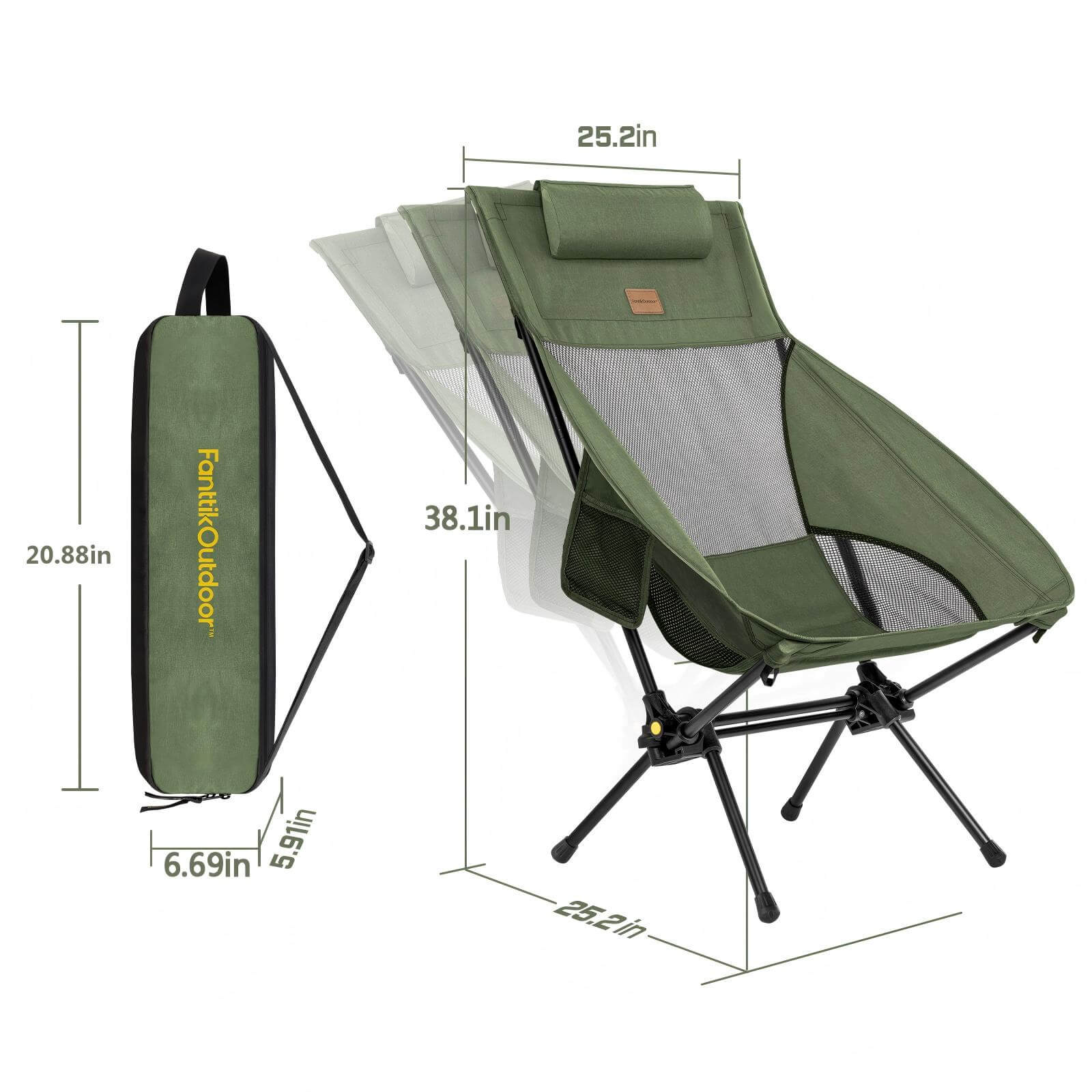 FanttikOutdoor Zeta L8 Max Rocker Camping Chair