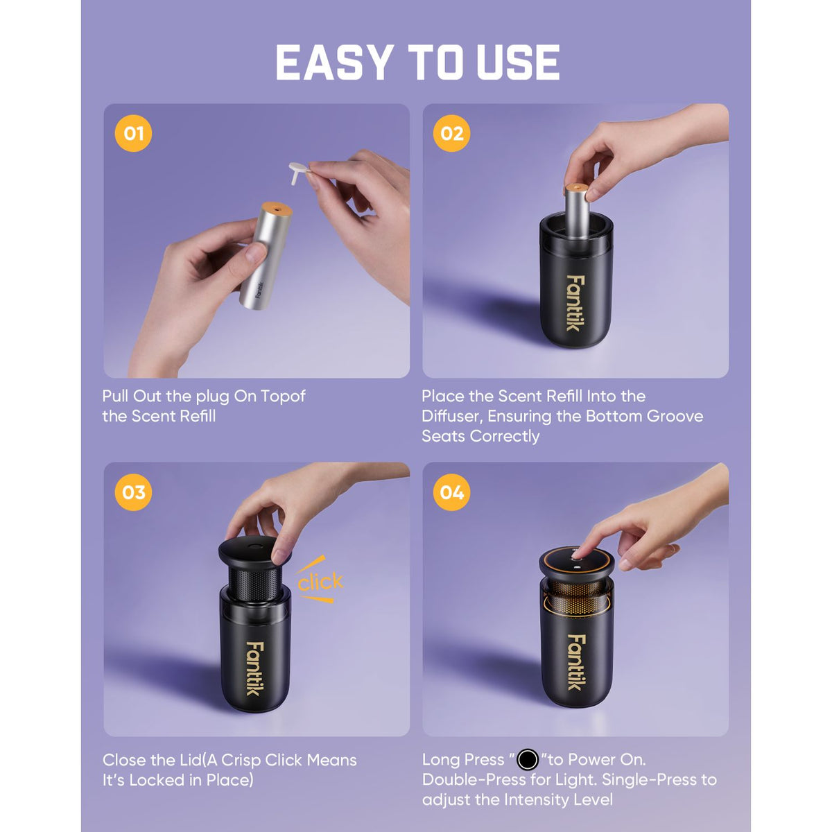 How to replace the fragrance sachet in a fragrance diffuser (step demonstration)