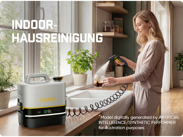 Fanttik NB10 Nano Portable Cordless Electric Sprayer is perfect for apartments, camping, and even cleaning household items like air conditioning panels. Enjoy a more convenient and efficient clean experience