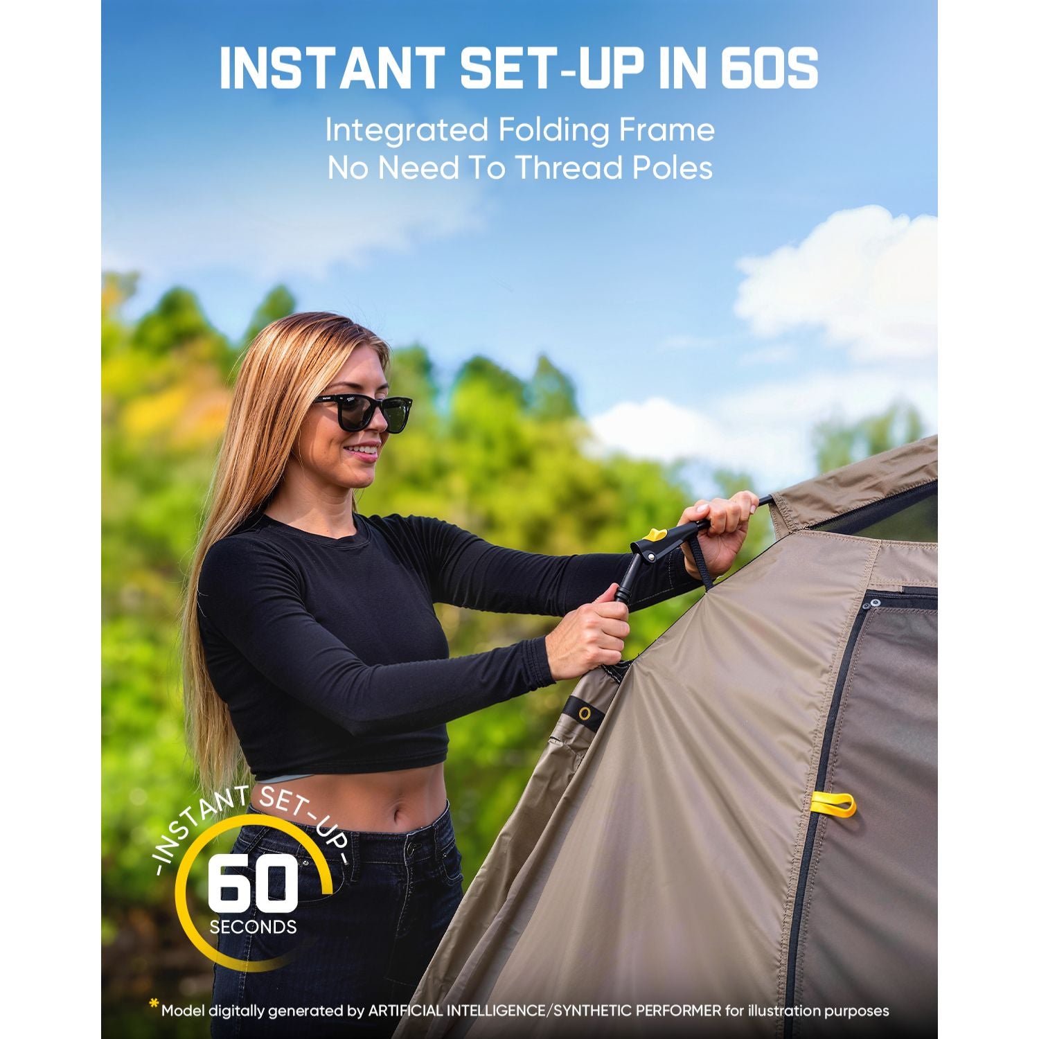 FanttikOutdoor Zeta C2/C3/C4 Camping Tent-Dome Tent