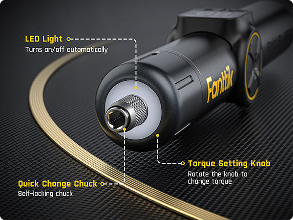 Fanttik Fold S1 APEX 3.7V Cordless Screwdriver, Electric Screwdriver, Screen Interaction, Pivot Handle, High/Low RPM Options, Max 7N.m, 20 Bits, 1/4''Hex, Ideas DIY Tool - Deluxe Edition