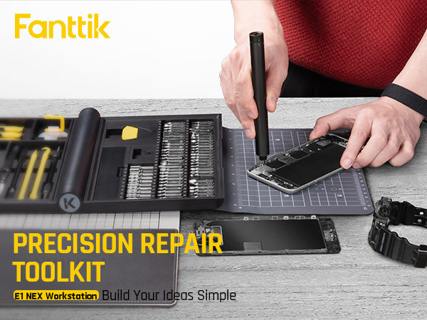 fontaine 4デックセット Fanttik E1 NEX Workstation Precision Electric Screwdriver Kit