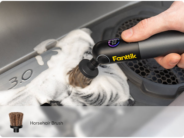 Fanttik Flip G10 Nano AutoCare Cordless Electric Scrubber, Dual-Speed with 8 Brush Heads, Adjustable Angle & Smart Display, IPX7 Waterproof for Deep Car Cleaning