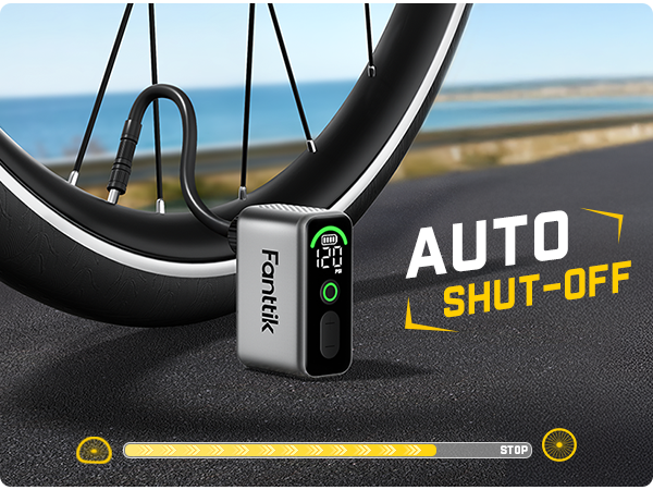 Fanttik X10 Ace Tiny Mini Bike Pump, 120 PSI Compact Air Pump with Presta and Schrader Valve, Fast Inflate Bicycle Pump for Road Bike