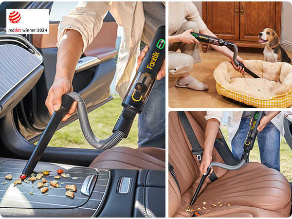 Fanttik V8 Mate Upgraded Cordless Car Vacuum, Portable Mini Vacuum with 13000pa Suction Power, 2 Suction Modes, Type-C Charge, Handheld Vacuum for Car, Small Tasks, Keyboards, Office Desk