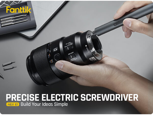 Fanttik NEX E1 Mini Electric Screwdriver, Precision Screwdriver Set with 12 Magnetic Bits