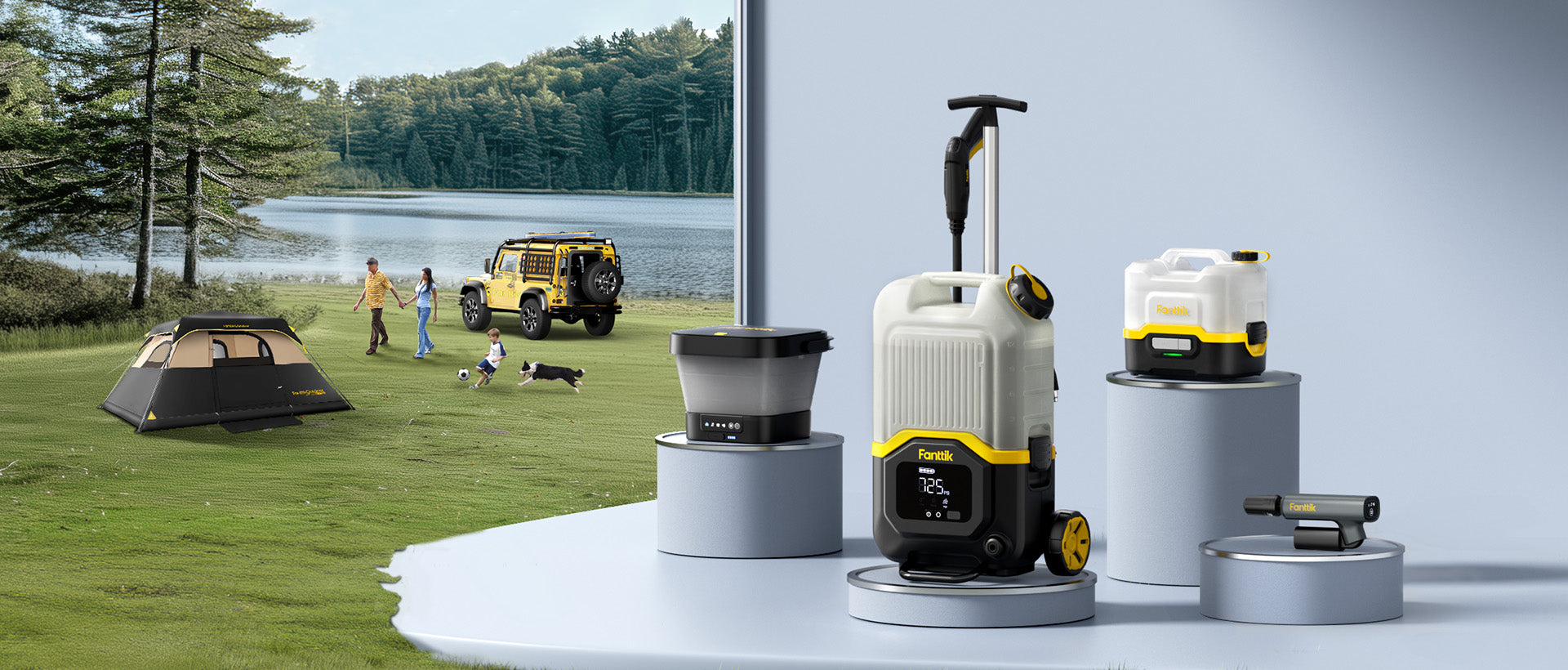 Fanttik Cordless Pressure Washer Max 725PSI - Electric Power Washer With 5-in-1 Nozzle, Open Box