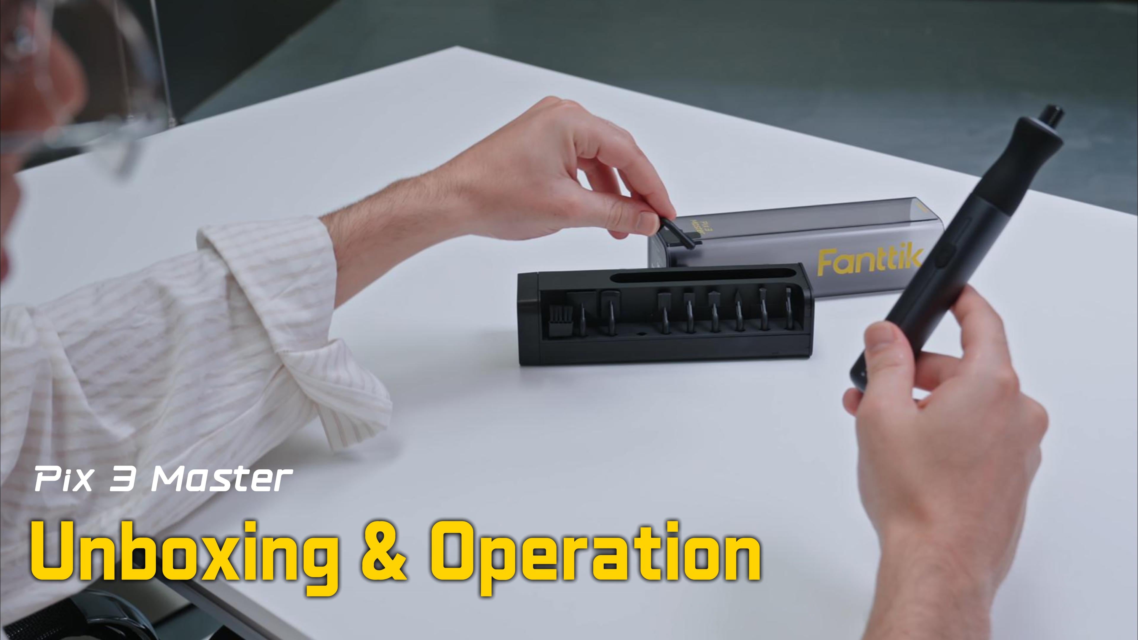 Unboxing and usage video of the Fanttik Pix 3 Master electric detail sander