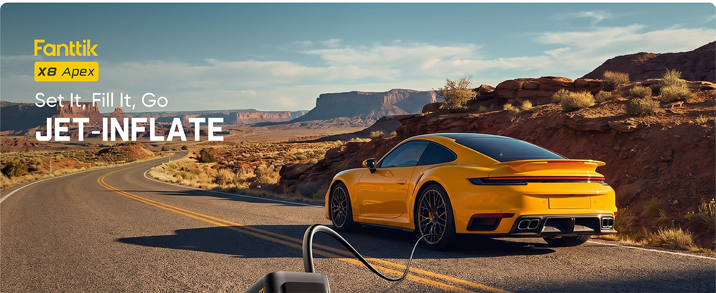 Fanttik X8 APEX Tire Inflator Portable Air Compressor