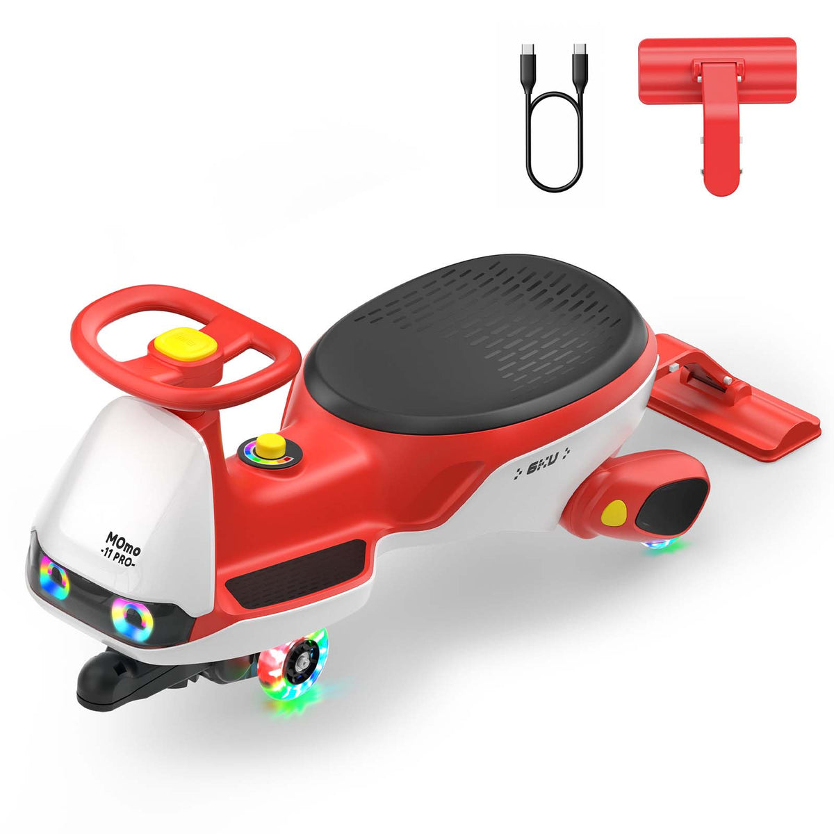 Momo 11 Pro Electric Wiggle Car-Red