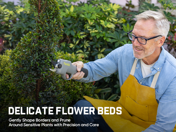 Fanttik Y10 Pro 7.2V Cordless Pruning Shears with Brushless Motor, LED Display, 4-Level Safety System, USB-C Fast Charging, SK5 Steel Blade for Branch Trimming