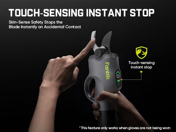 Fanttik Y10 Pro 7.2V Cordless Pruning Shears with Brushless Motor, LED Display, 4-Level Safety System, USB-C Fast Charging, SK5 Steel Blade for Branch Trimming