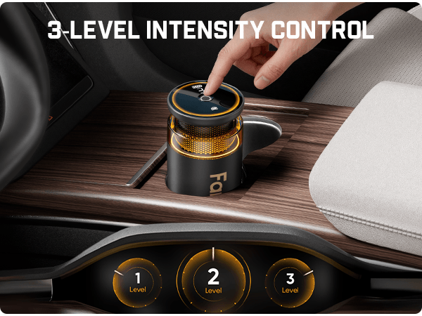 Fanttik N10 Smart Car Air Freshener has 3-level intensity control