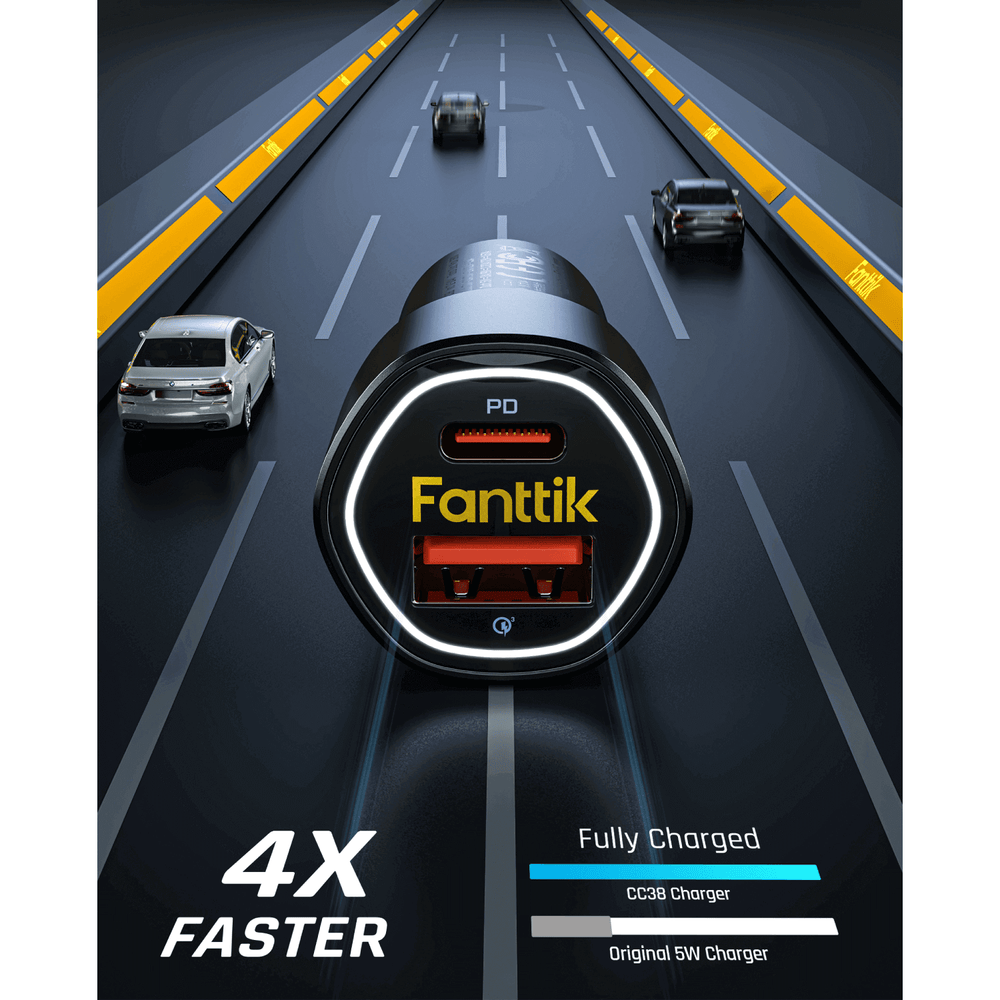 Fanttik 38W USB C Car Charger - Upgrade Your Travel Game