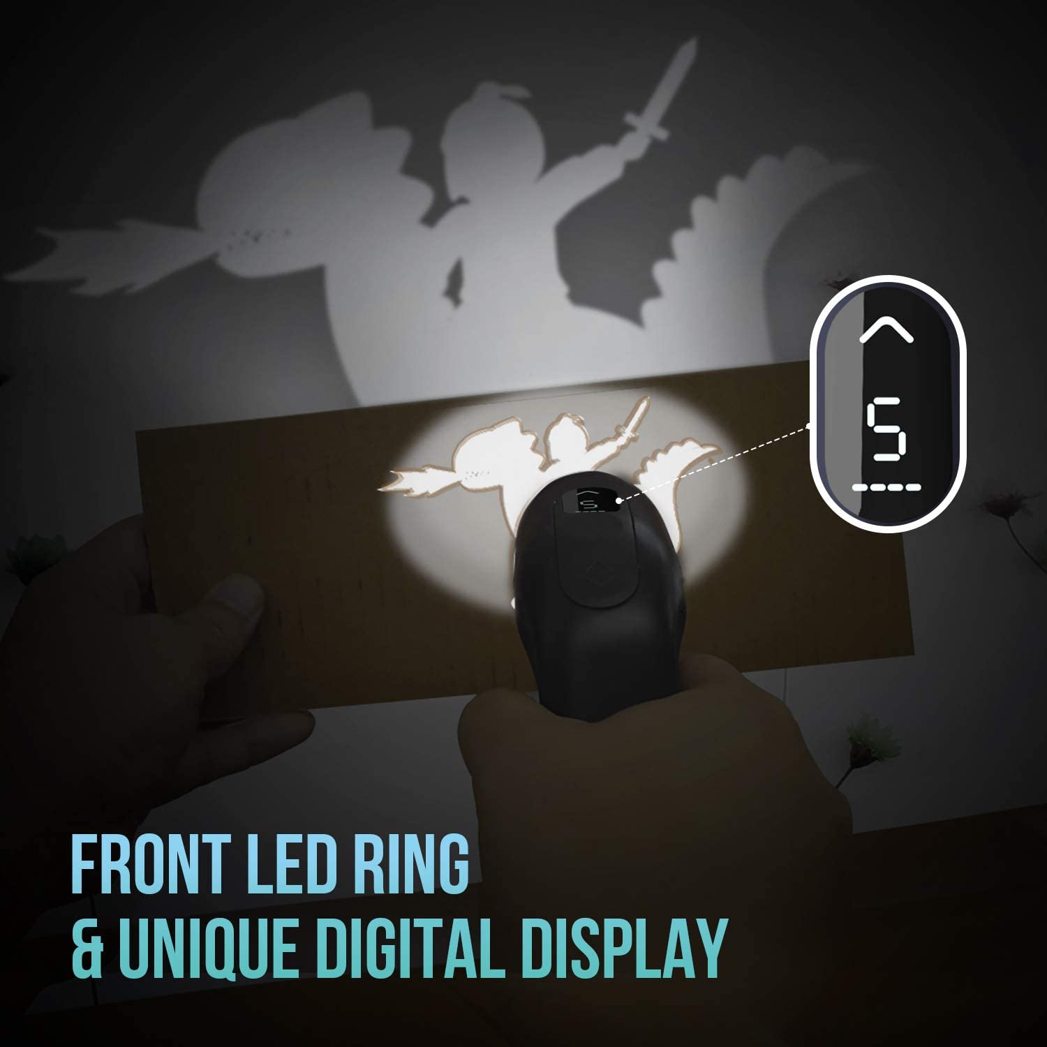 The front LED provides a clear view in the dim environment.