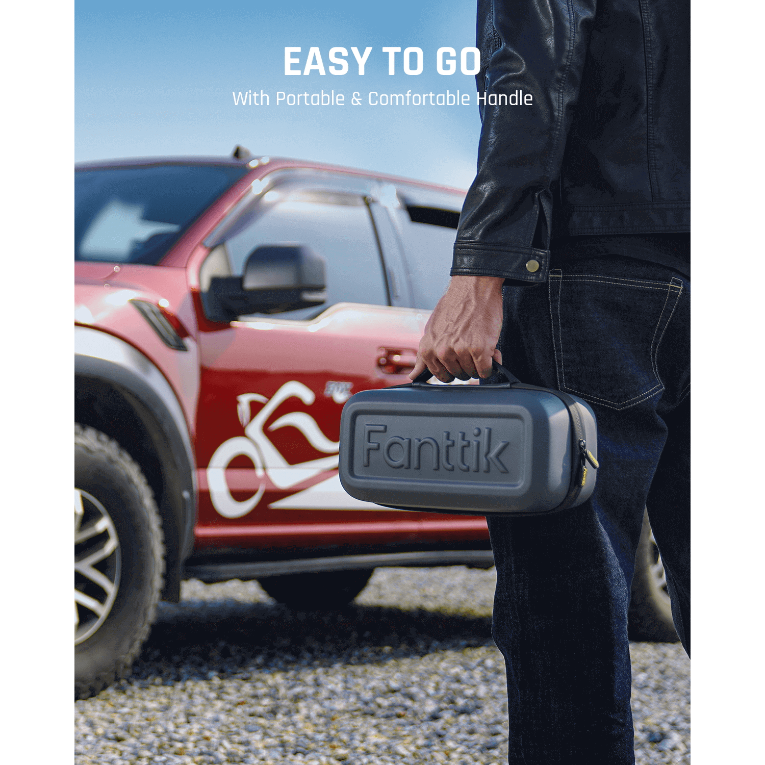 With the non-slip and comfortable handle, this portable and compact carrying case is easy to keep your T8 MAX jump starter and accessories together and take them everywhere.